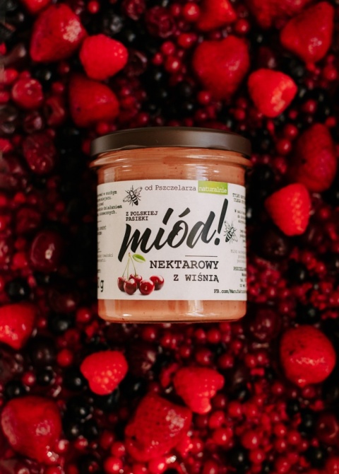 Miód Nektarowy z Wiśnią 430g